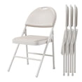 thumbnail image 1 of Sillas Plegables Tapizadas (Juego de 4) – Asiento Cómodo de Piel Sintética, Marco de Metal Resistente, Patas con Protector, Ideales para Sala, Comedor, Terraza o Uso en Exterior, 1 of 13