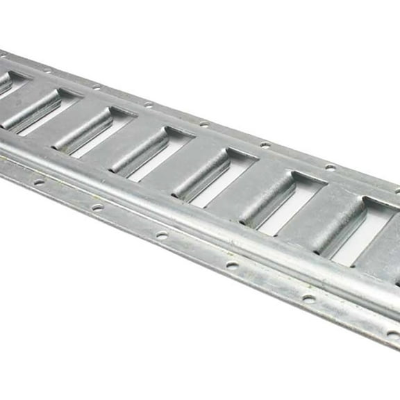US Cargo Control Horizontal E Track, 5 Foot Length Cargo E Track, Galvanized Finish, 12 Gauge Steel, Easily Secure Cargo In An Enclosed Van Trailer