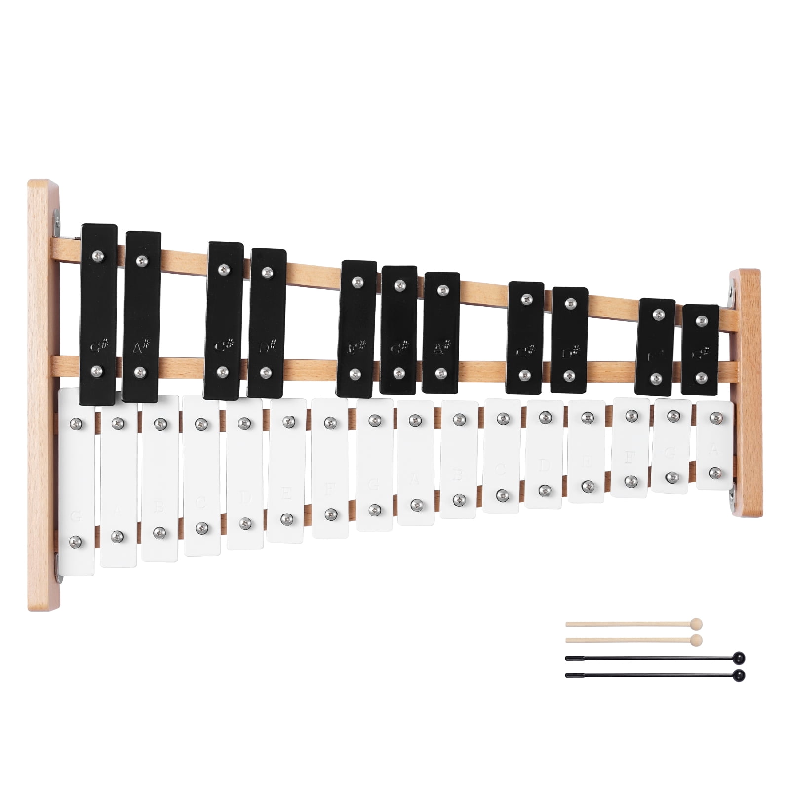 VEVOR Glockenspiel Xylophone, 27 Notes,Professional Xylophone Percussion Instrument, with Metal Keys, Includes 4 Mallets, Carrying Bag, Beginner Musical Instrument for Adults and Kids Music Teaching