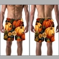 thumbnail image 3 of luoweisi Men's Beach Shorts Quick Dry Swim Trunks with Mesh Lining Thanksgiving Pumpkin 2XL, 3 of 5