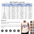 thumbnail image 3 of Men's Retro USA Flag Tank Top with Sleeveless Cut and Loose Fit Design Featuring Vintage Style for Summer Vacations Beach Trips Beige L, 3 of 4