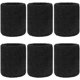 thumbnail image 1 of Sports Absorbent Wristbands for Men and Women - 6 Pack - Black Wristbands for the Gym, Tennis or Running - Absorbent Sponge Armband - Sponge Headband, 1 of 5