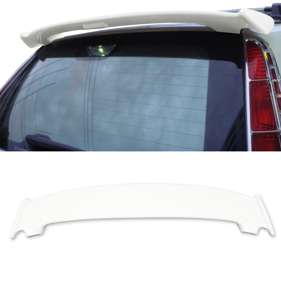 Ikon Motorsports Rear Roof Window Spoiler Wing Added on Body kits Exterior Auto Parts Compatible With 2012-2016 Honda CR-V CRV ABS Plastic Mugen Style Painted #NH578 Taffeta White