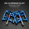 thumbnail image 5 of Rockbros Mountain Bike Pedals, Alloy Platform Bicycle Pedals, Blue 4 Bearings, 5 of 7