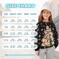 thumbnail image 7 of Xoenoiee Christmas Cat Snowflake Print Girls Oversized Crewneck Sweatshirt Xmas Y2k Long Sleeve Side Slit Pullover Drop Shoulder Sweatshirt for Teen Girl, 5-6 Years, 7 of 7