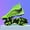 Fluorescent Green, variant on Professional Mid-Cut Soccer Cleats with AG Studs, Suitable for Indoor and Outdoor Match Training Shoes, Lightweight Durable Anti-Slip Turf Boots - Quick-Dry Breathable Design