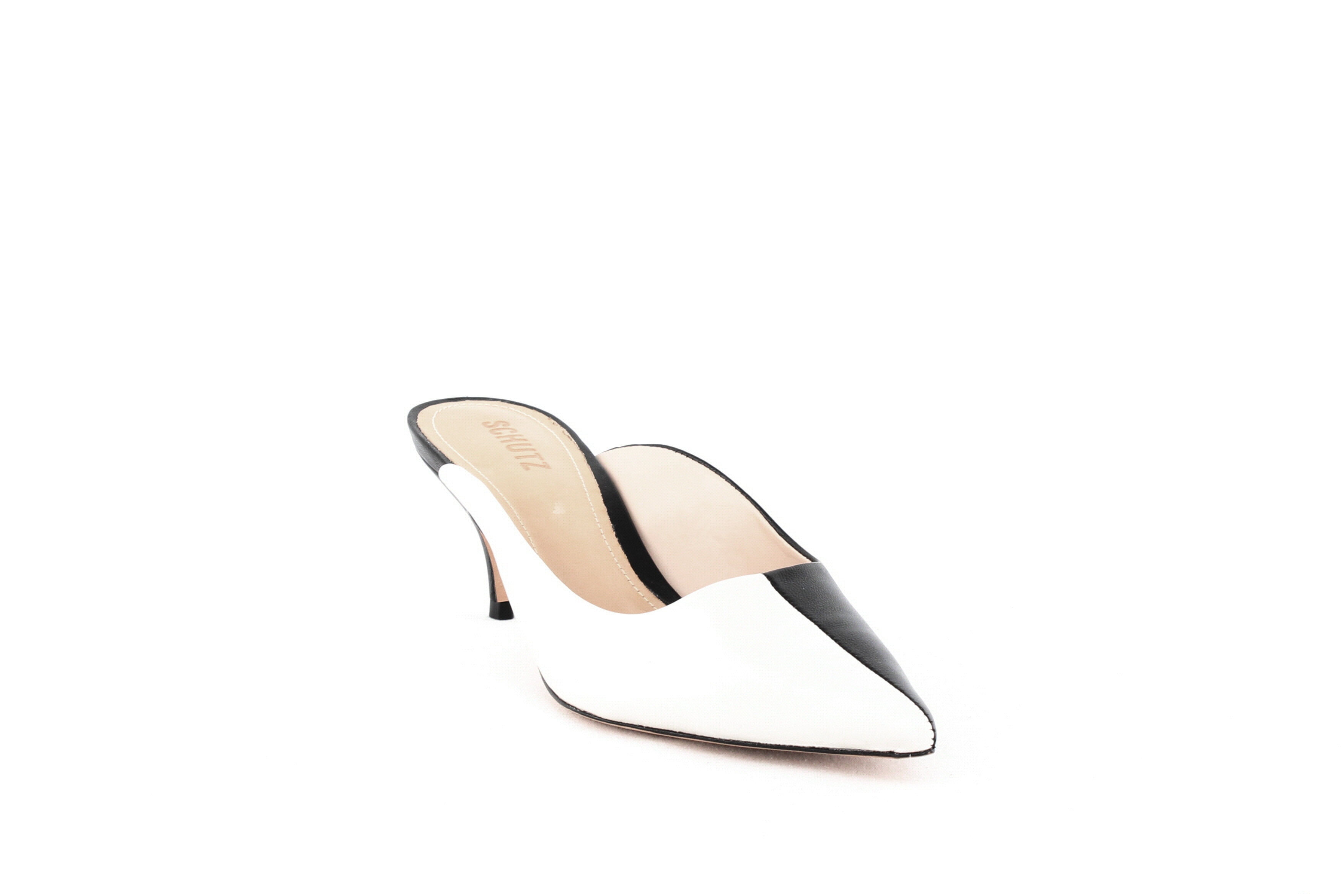 schutz keilla kitten heel mules