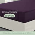 thumbnail image 3 of Elegant Comfort Twin/Twin XL Bed Sheet Set, Deep Pocket Cooling Microfiber Sheets, Purple, 3 of 7