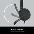 thumbnail image 5 of Logitech H340 USB Headset in Black for Internet Calls and Music - 981-000507, 5 of 8