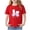 #0450-Red, variant on Cowsor Girls Lovely Heart Bow Printed Short Sleeve Crewneck T Shirt Sweet Casual Summer Tee for 2-13 Years Old Playtime