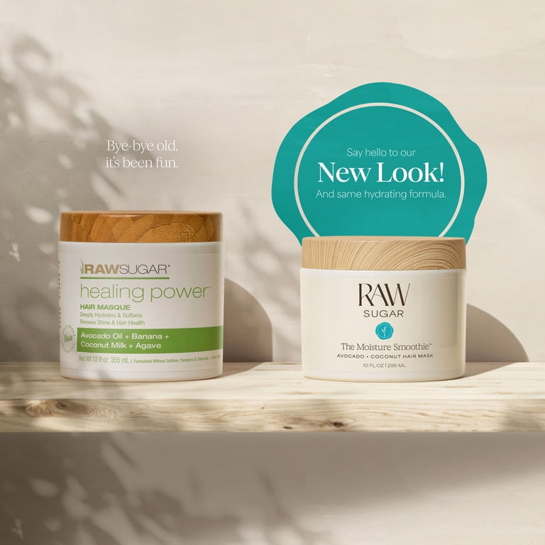 Raw Sugar The Moisture Smoothie Hair Mask, Avocado & Coconut photo 8