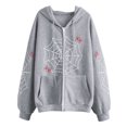 thumbnail image 3 of Cathalem Sweat à Capuche Épais Pull Sherpa Polaire Chaud, Gris m, 3 of 3