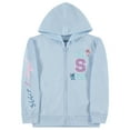 thumbnail image 3 of DISNEY Girls Lilo & Stitch Zip Up Hoodie - Little and Big Girls Sizes 4-16 Light Blue, 3 of 8