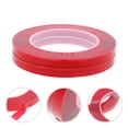 thumbnail image 3 of 2 rollos de cinta de montaje transparente de doble cara cinta adhesiva fuerte para presionar en el embalaje de las uñas, 3 of 6