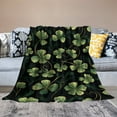 thumbnail image 4 of Riforla St. Patrick's Day Blanket Super Soft Flannel All Season Lightweight Living Room/Bedroom Warming Blanket 100x150cm B_001, 4 of 8