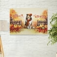 thumbnail image 2 of Happy Thanksgiving Collie Give Thanks Fall Beanie Scarf Welcome Horizontal Matte Canvas Poster Collie Dog Lover Gifts Idea Wall Art Home Decor - 00020, 2 of 5