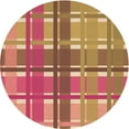 thumbnail image 1 of Ahgly Tapis Rond Lavable en Machine Intérieur Rouge Pamplemousse Transitionnel, 6 Pieds Rond, 1 of 7