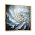 thumbnail image 2 of Designart "Seashell Monochromatic I" Animals Floater Framed Wall Art Living Room, 2 of 7