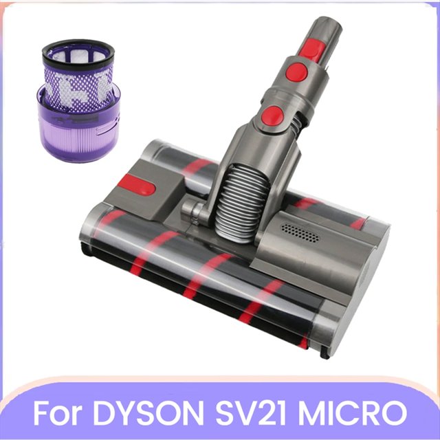 Repuestos para Aspiradora para SV21 Micro-Tipo, Cabezal de Limpieza con Rodillo Suave, Cepillo Doble con Filtro.
