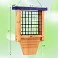 thumbnail image 2 of Comedero para pájaros Suet Gbekery de madera para colgar en el exterior, azul, 1 paquete, 2 of 6