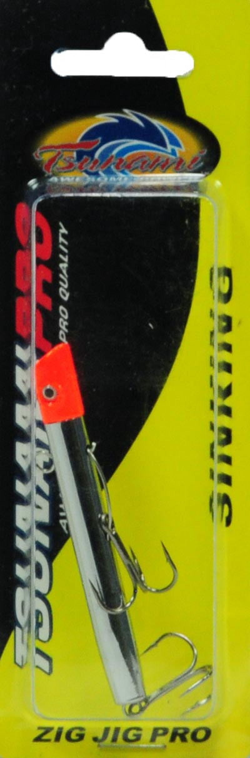 Tsunami Zig Jig Pro Sinking Fishing Lure 7/8 oz. – Red Head Chrome