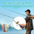 thumbnail image 4 of Pen Fishing Rod With Reel Mini Pole Rotating Fishing Wheel For Outdoor Fishing Accessories Ice Gear for Men Terminal Tackle Storage Dad Whole Catfish Tackle Life Head on Tackle Saltwater Whistle Pk, 4 of 4