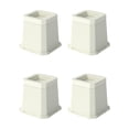 thumbnail image 1 of Protectores de patas para sillas, sillas, escritorios y camas. Silenciosos, con absorción de impactos y gran resistencia. Incluyen almohadillas protectoras para el suelo. Trapecio beige, 1 of 9