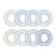 thumbnail image 1 of 8 divisores de armario para bebés, separadores de perchas para ropa redonda. colores azules, 1 of 8