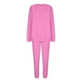 thumbnail image 6 of BXINGOHAI Men's 2 Piece Outfits Crew Neck Sweatshirt Tracksuit & Joggers Sweatpants Sweatsuit Set Pink,S, 6 of 6