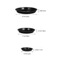 thumbnail image 2 of WEUVEB 12pcs Black Plant Drainage Trays Flower Pot Saucers For Use Durable Material Water Containment Easy To Clean, 2 of 6