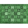 thumbnail image 1 of Ahgly Company Indoor Rectangle Abstract Emerald Green Modern Area Rugs, 8' x 10', 1 of 4