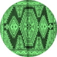 thumbnail image 1 of Ahgly Company Indoor Round Persian Emerald Green Traditional Area Rugs, 5' Round, 1 of 4