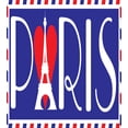 thumbnail image 3 of Eiffel Tower Duvet Cover Set, Bold Paris Lettering with a Heart Travel Destinations, Decorative 2 Piece Bedding Set with 1 Pillow Shams, Twin Size, Dark Violet Dark Coral, by Ambesonne, 3 of 3