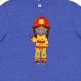 thumbnail image 4 of Inktastic African American Girl, Girl Fireman, Firefighter Youth T-Shirt, 4 of 5