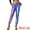 Blue Purple, variant on Women's Sparkle Shiny High Waist Metallic Jogger Pants XS Silver