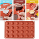 thumbnail image 2 of Mini molde de silicona semiesfera de 24 cavidades, 2 paquetes de moldes para hornear para hacer chocolate, pastel, gelatina, mousse de cúpula Adepaton 2033808-2, 2 of 9