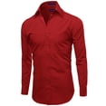 thumbnail image 2 of FashionOutfit Men's Regular Fit Dress Shirt, 2 of 5