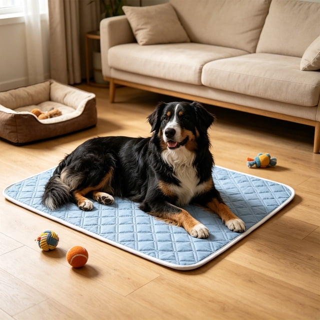 Pet Cooling Mat for Dogs and Cats with Non-Slip Bottom, Washable Portable Ice Pad for Hot Weather Relief, Multiple Sizes and Colors