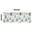 thumbnail image 3 of Christmas Curtains, Kitchen Curtains, Christmas forest Short Sunshade Partition Small Curtains, Polyester Green 55.12x27.56 Inches, 3 of 7