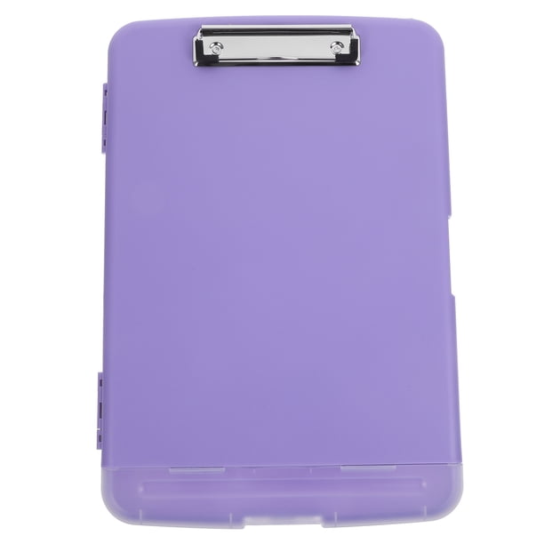 Portapapeles con caja de almacenamiento Caja de papel portátil Caja de documentos Portapapeles de almacenamiento Organizador de archivos