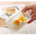 thumbnail image 5 of Vaso de vidrio con tapa y asa de silicona - Sin BPA para niños y adultos, 13.5 oz con escala para agua, leche y jugo (cactus), 5 of 5