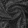 thumbnail image 5 of Ambesonne Abstract Valance Pack of 2, Modern Curvy Lines Art, 54"X12", Charcoal Grey and White, 5 of 5