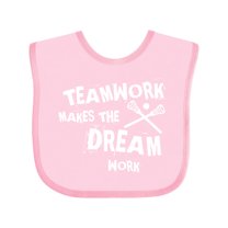 Inktastic Lacrosse Teamwork Boys or Girls Baby Bib