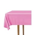 thumbnail image 3 of DecorRack 12 Plastic Tablecloths, 54 x 108 inch, Rectangular, Fuchsia Pink, 3 of 5