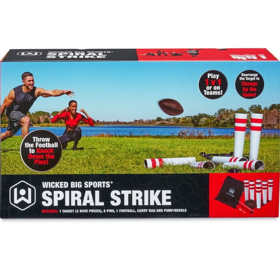 Wicked Big Sports Spiral Strike 9 inch Football and Bowling Game for ages 14 and older
