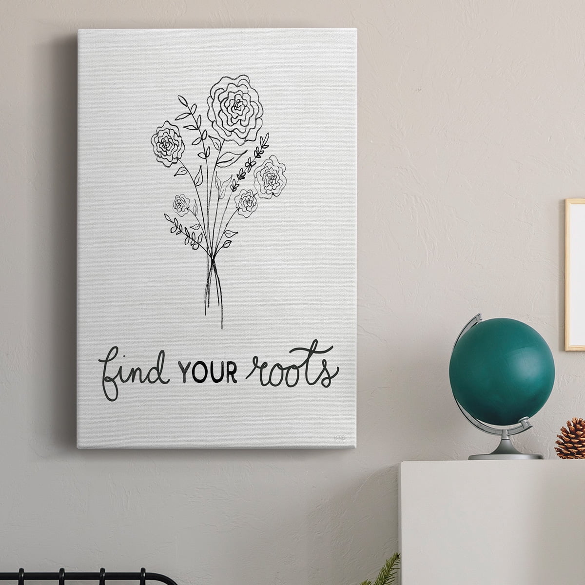 Find Your Roots Sketch Premium Gallery Wrapped Canvas - Ready to Hang