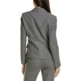 thumbnail image 2 of Donna Karan womens  Tie-Front Wrap Blazer, 2, Grey, 2 of 3