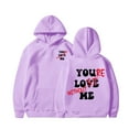 thumbnail image 4 of Womens Hoodies Long Sleeve Hoodie Womens Pullover Hoodie Soft Hoodie Purple Hoodies Woman Fall Jacket Women Casual Wear, 4 of 8