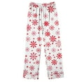 thumbnail image 3 of Tnhcen Cheerful Christmas Pajamas 2-Piece V-Neck Pjs Set with Pocket Soft Nightwear Festive Home Lounge Wear for Women S-2XL, 3 of 4