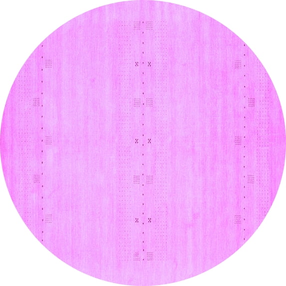 Ahgly Company Indoor Round Solid Purple Modern Area Rugs, 5' Round
